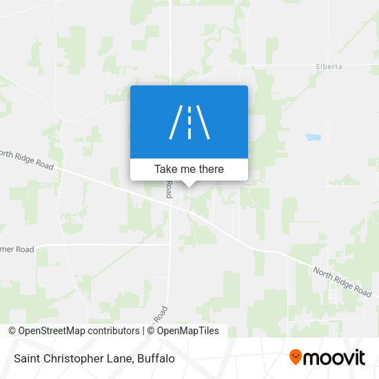 Saint Christopher Lane map