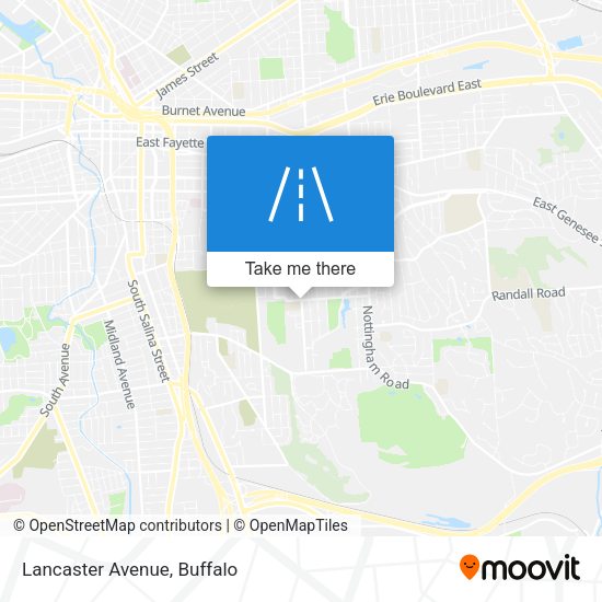 Mapa de Lancaster Avenue