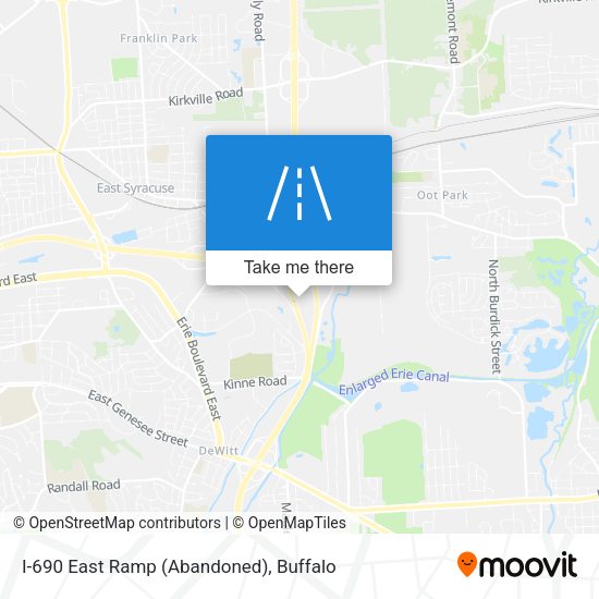 I-690 East Ramp (Abandoned) map
