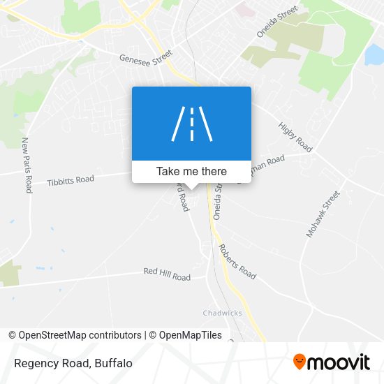 Mapa de Regency Road