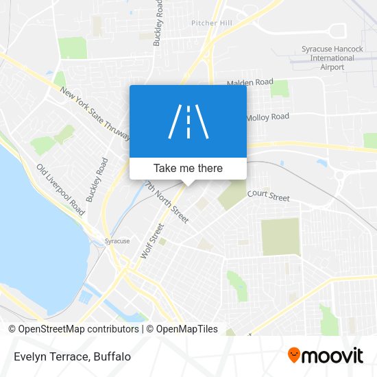 Mapa de Evelyn Terrace