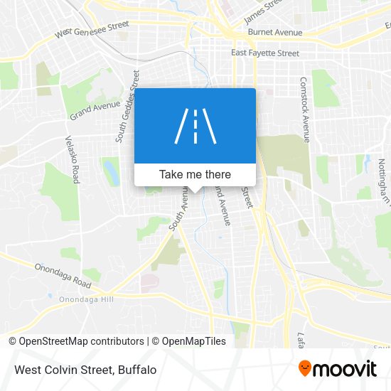 Mapa de West Colvin Street
