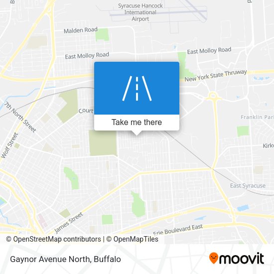 Gaynor Avenue North map