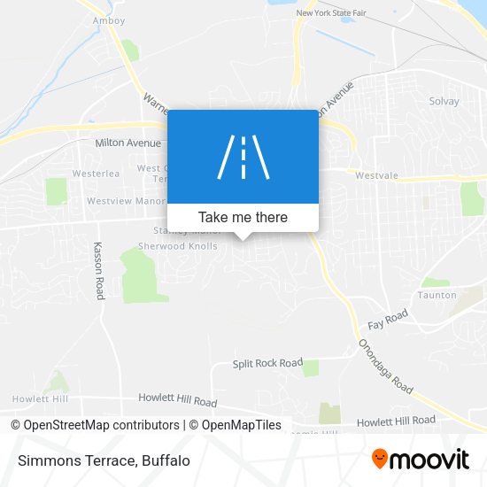 Mapa de Simmons Terrace