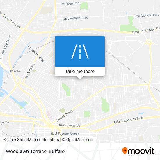 Woodlawn Terrace map