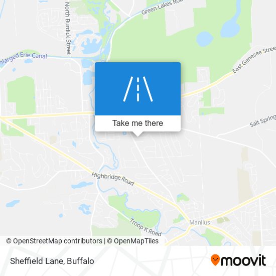 Mapa de Sheffield Lane