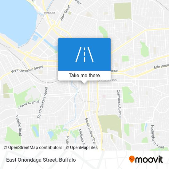 Mapa de East Onondaga Street