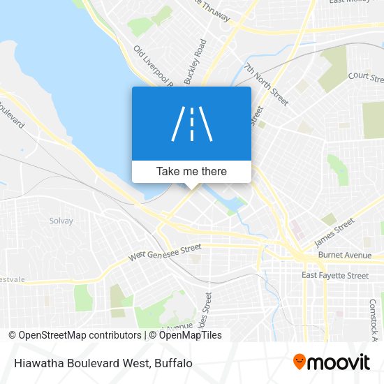 Hiawatha Boulevard West map
