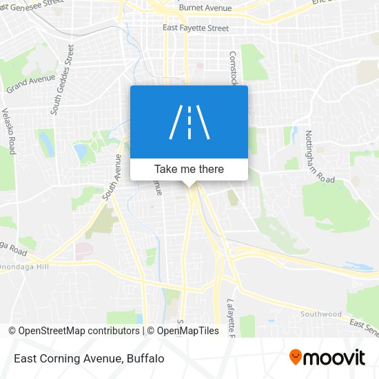 Mapa de East Corning Avenue