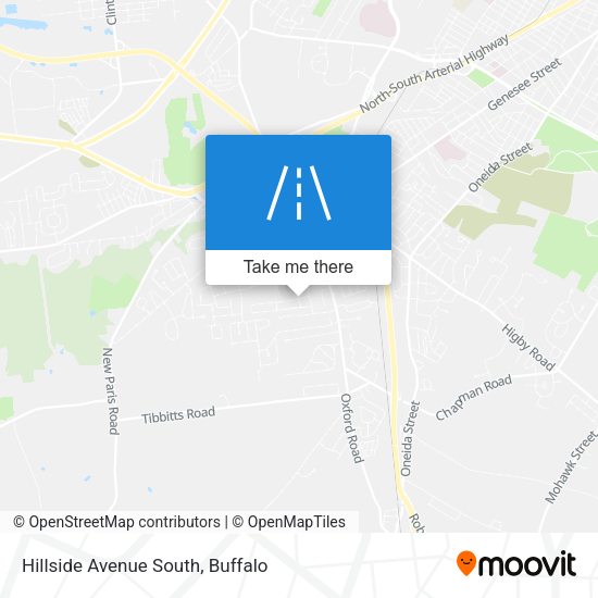 Hillside Avenue South map