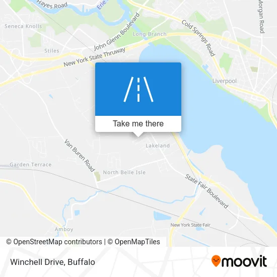 Winchell Drive map