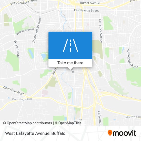 West Lafayette Avenue map