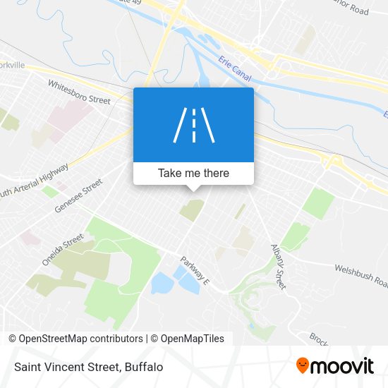Saint Vincent Street map