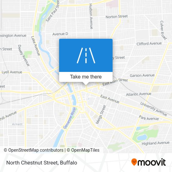Mapa de North Chestnut Street