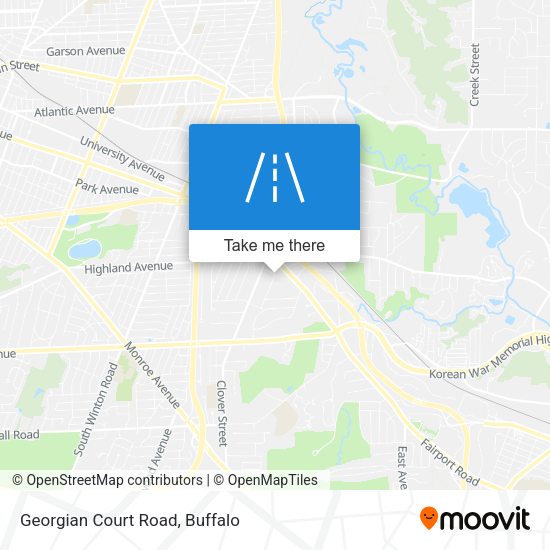 Mapa de Georgian Court Road