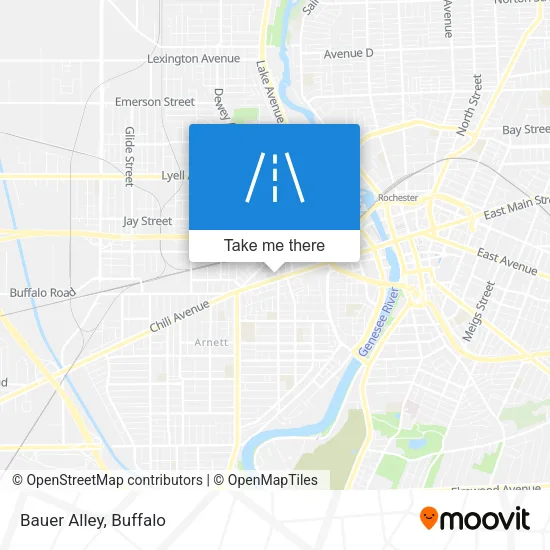 Bauer Alley map