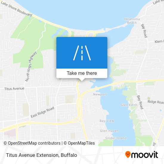 Titus Avenue Extension map