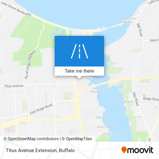 Titus Avenue Extension map