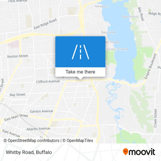 Mapa de Whitby Road