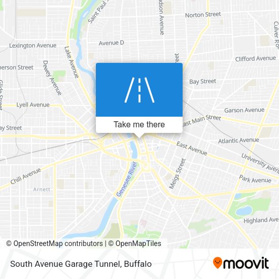 South Avenue Garage Tunnel map