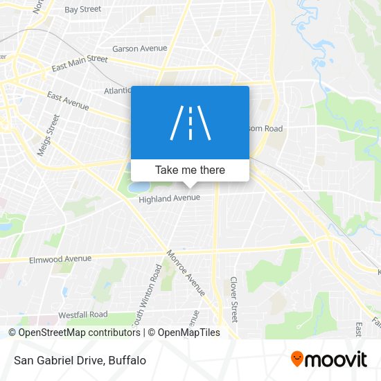 San Gabriel Drive map