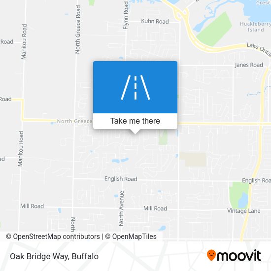 Oak Bridge Way map