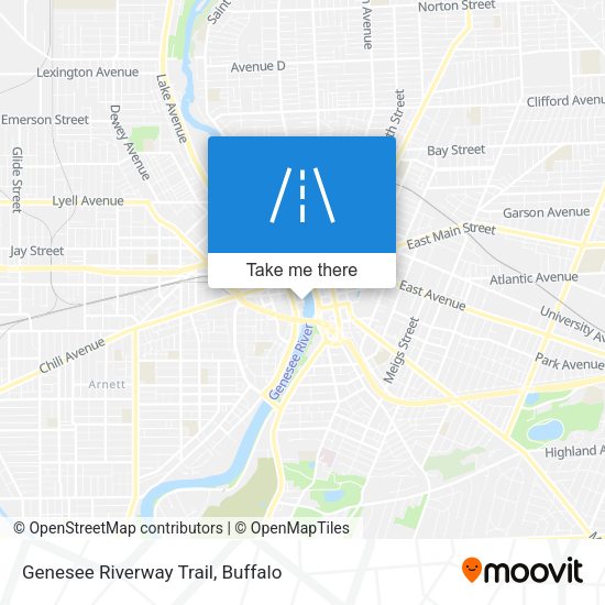Mapa de Genesee Riverway Trail