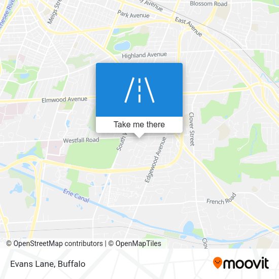 Mapa de Evans Lane