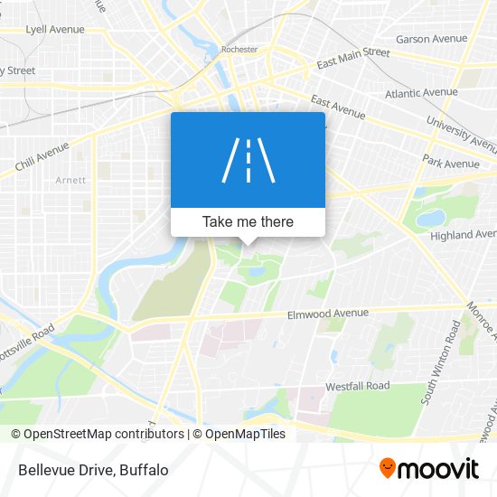 Bellevue Drive map