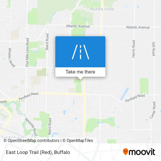 Mapa de East Loop Trail (Red)