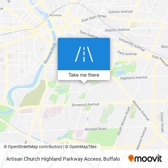 Mapa de Artisan Church Highland Parkway Access