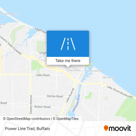 Power Line Trail map