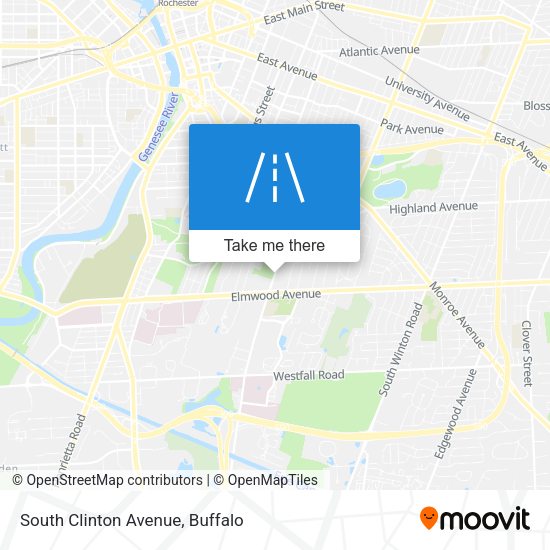 South Clinton Avenue map