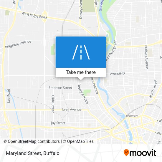 Mapa de Maryland Street
