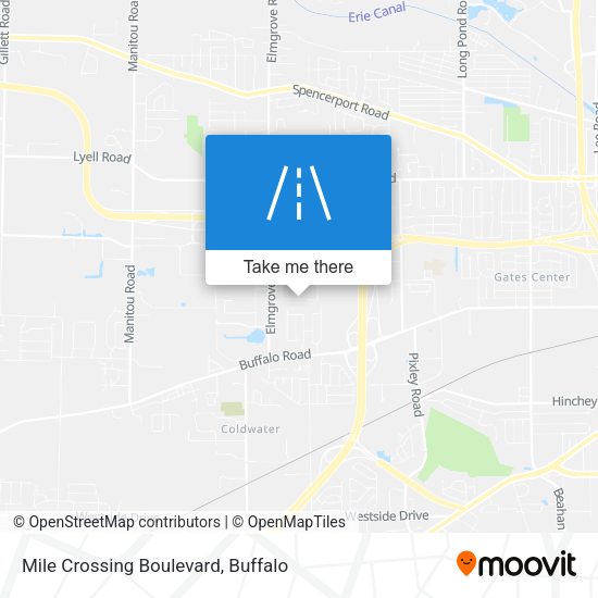 Mile Crossing Boulevard map