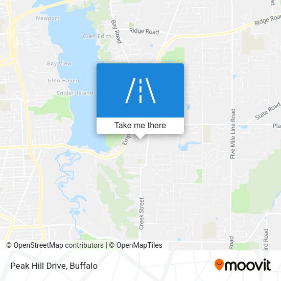 Peak Hill Drive map