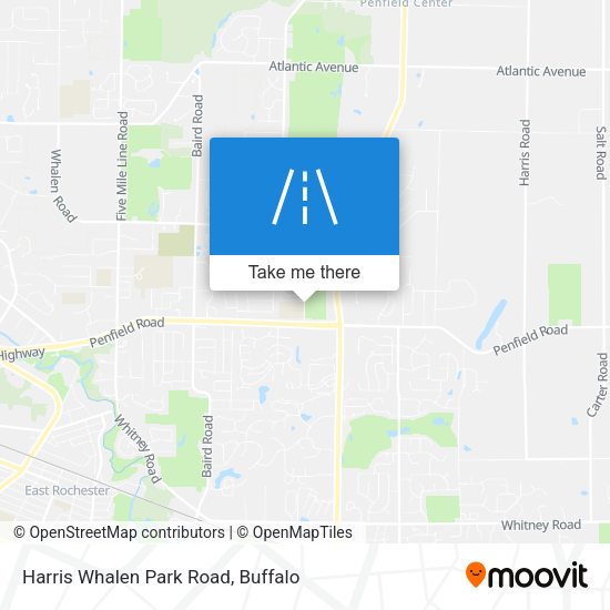 Harris Whalen Park Road map