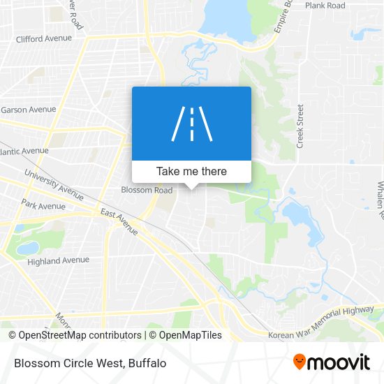 Mapa de Blossom Circle West