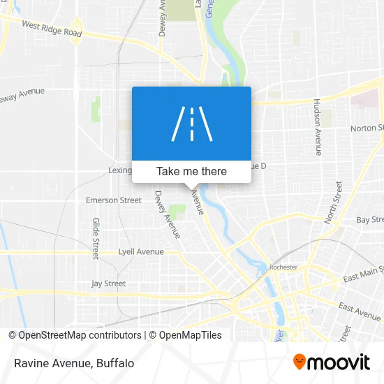 Ravine Avenue map