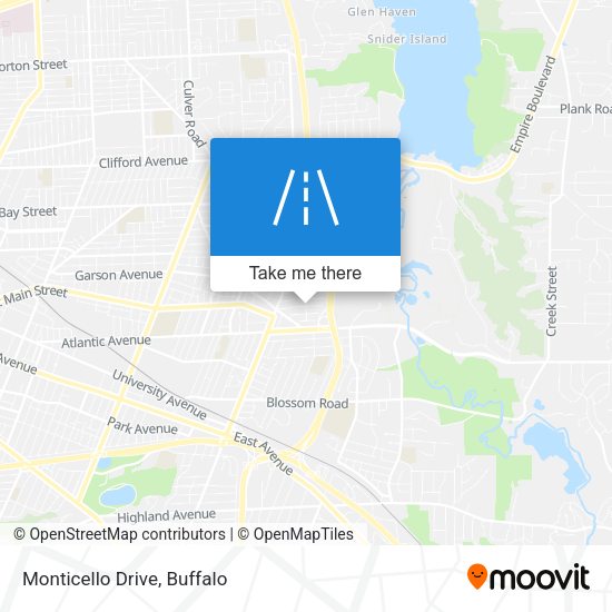 Mapa de Monticello Drive