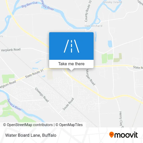 Water Board Lane map