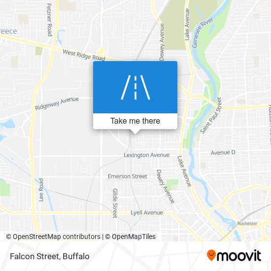 Falcon Street map