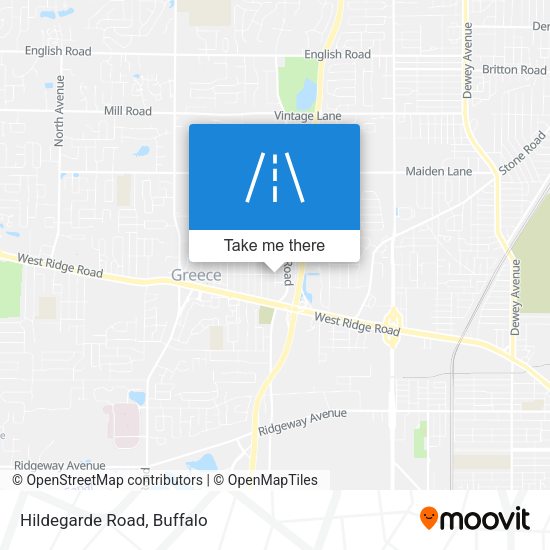 Mapa de Hildegarde Road