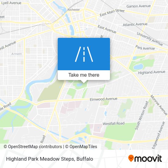 Highland Park Meadow Steps map