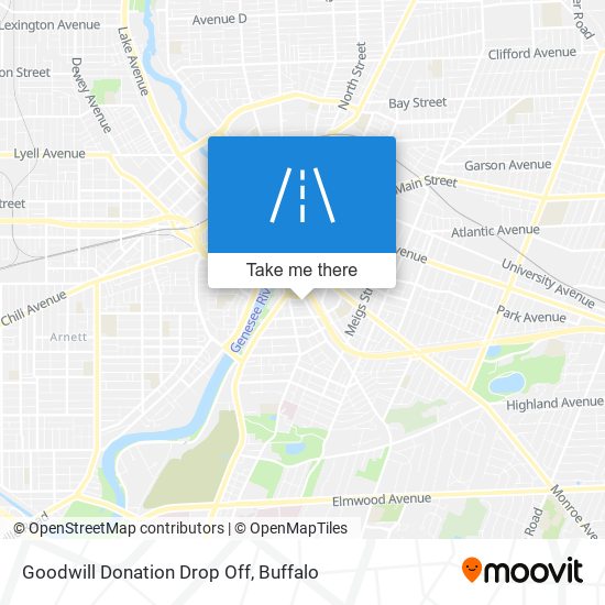 Mapa de Goodwill Donation Drop Off