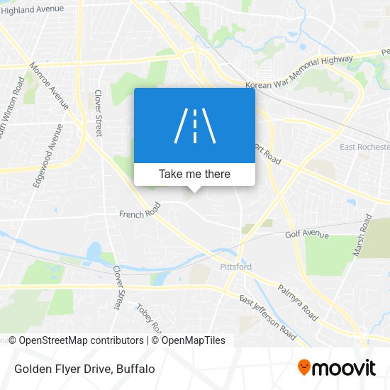 Golden Flyer Drive map