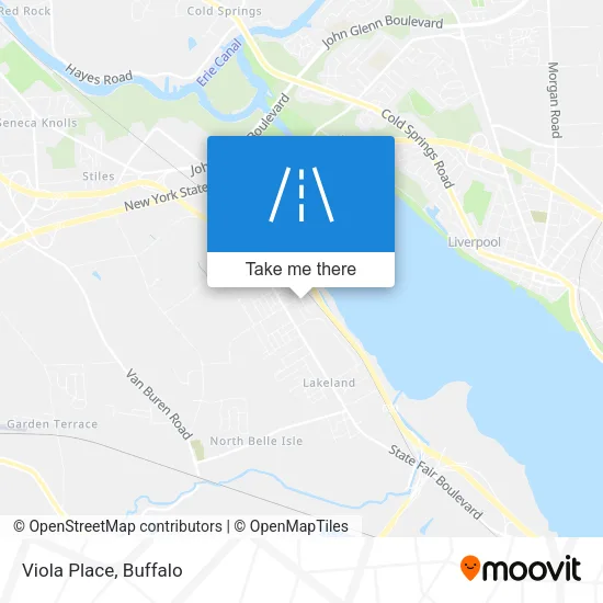 Viola Place map