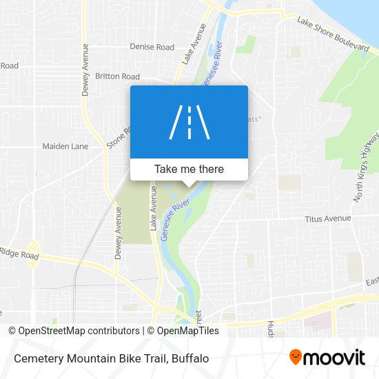 Cemetery Mountain Bike Trail map