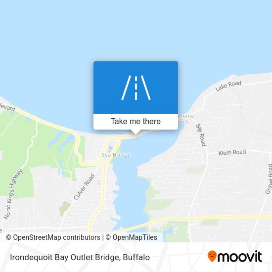 Mapa de Irondequoit Bay Outlet Bridge
