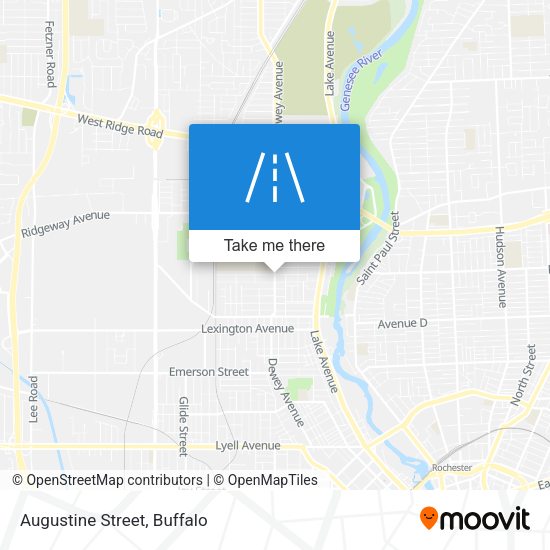Mapa de Augustine Street
